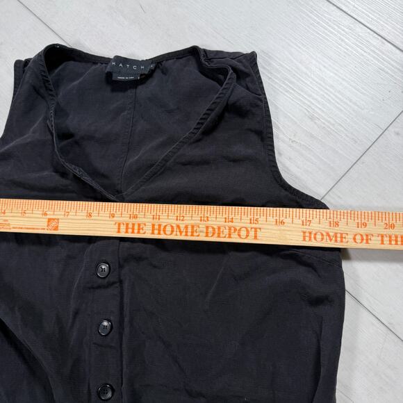 Hatch Women's Maternity Feeding Small SZ 1 Black The Elliot Jumpsuit Short - Picture 9 of 13